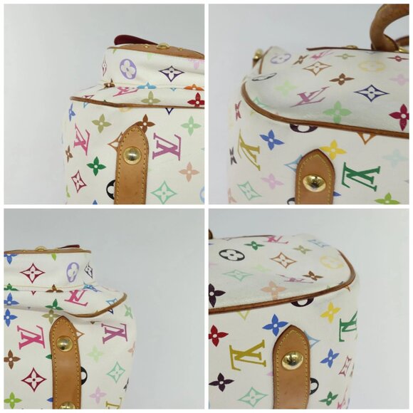 LOUIS VUITTON Monogram Multicolor Rita Hand Bag 2way White M40125 LV Auth 132529 - Picture 16 of 16
